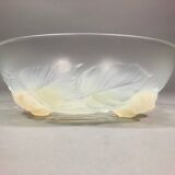 Glass cup by Edmond Etling 1930s Art Deco