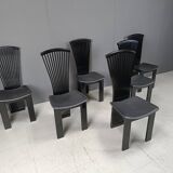 Post modern dining chairs by Pietro costantini, 1980s, set of 6