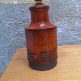 Lampe a poser en céramique signé Belka, Danemark abat jour en corde