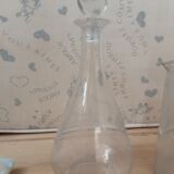 Carafe en verre taillé