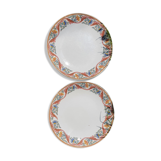 Earthenware dessert plates