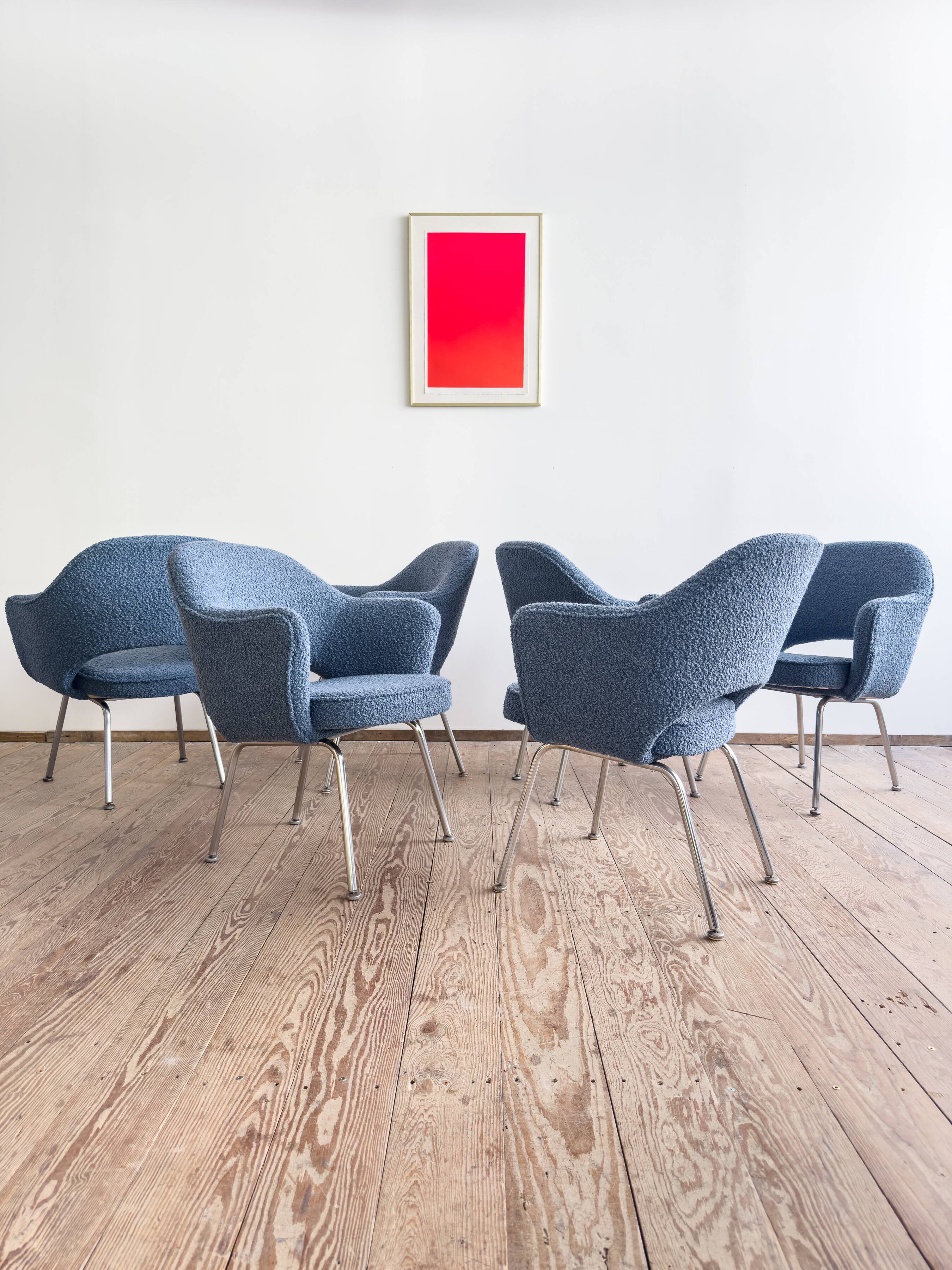 Ensemble de 6 chaises Executive vintage par Eero Saarinen pour Knoll, 1940