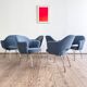 Ensemble de 6 chaises Executive vintage par Eero Saarinen pour Knoll, 1940