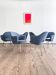 Ensemble de 6 chaises Executive vintage par Eero Saarinen pour Knoll, 1940