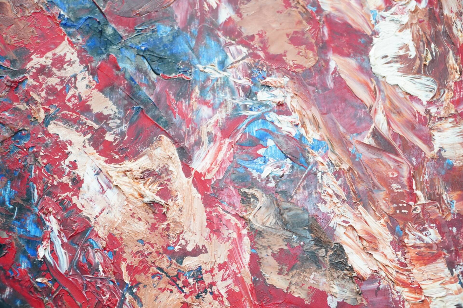 Jozef Mees, Lyrical Abstract Oil on Panel 1962