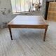 Grande table de ferme XL chêne « carrée » conférence 1950