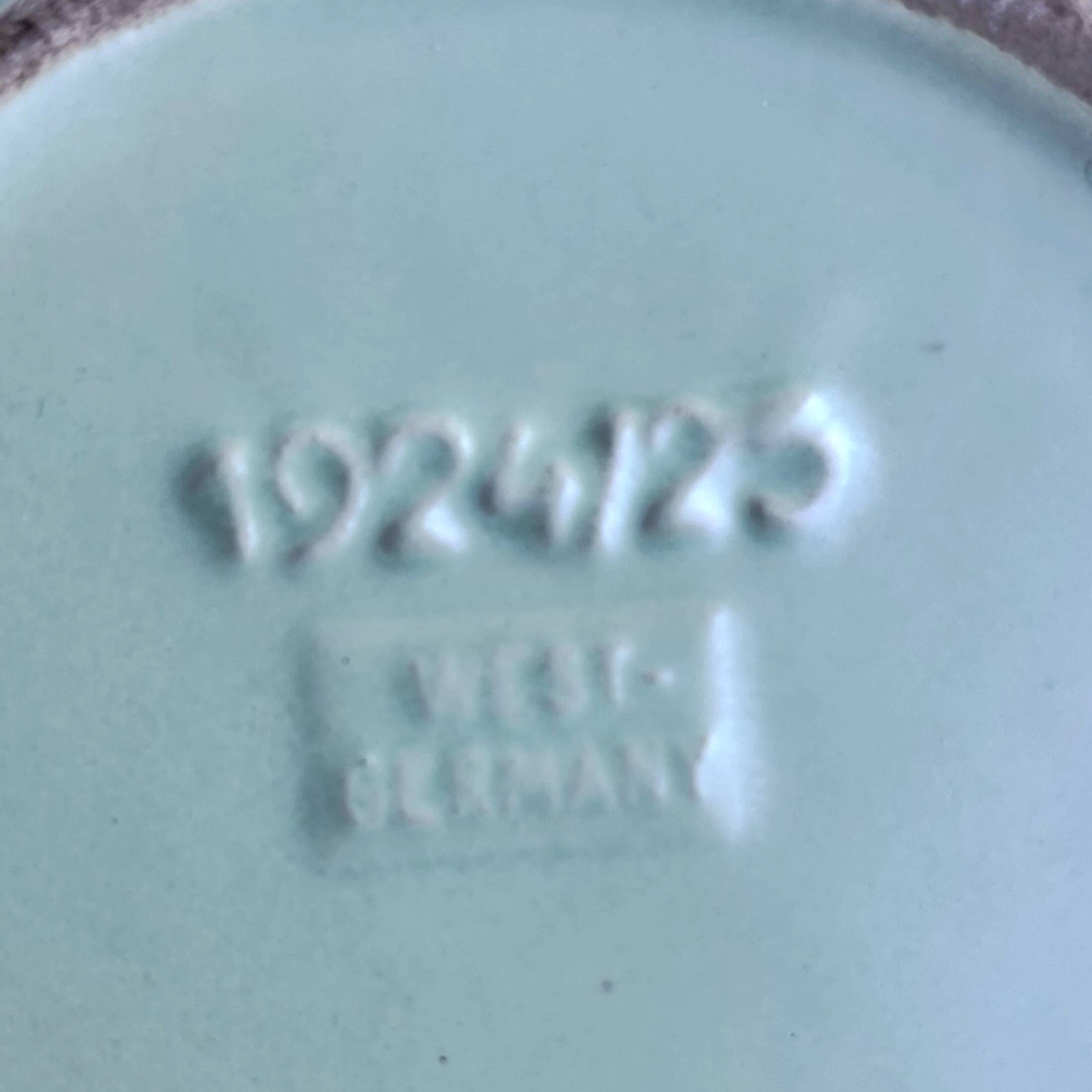 Ceramic Advent Plate/Candle Holder, Jasba, Germany 1960s | Mint Green