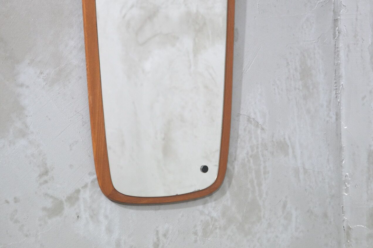 Danish teak mirror, 1960s