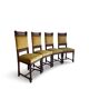 four Victorian dining chairs
