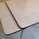 Table in grey formica and chrome feet / vintage 60s-70s