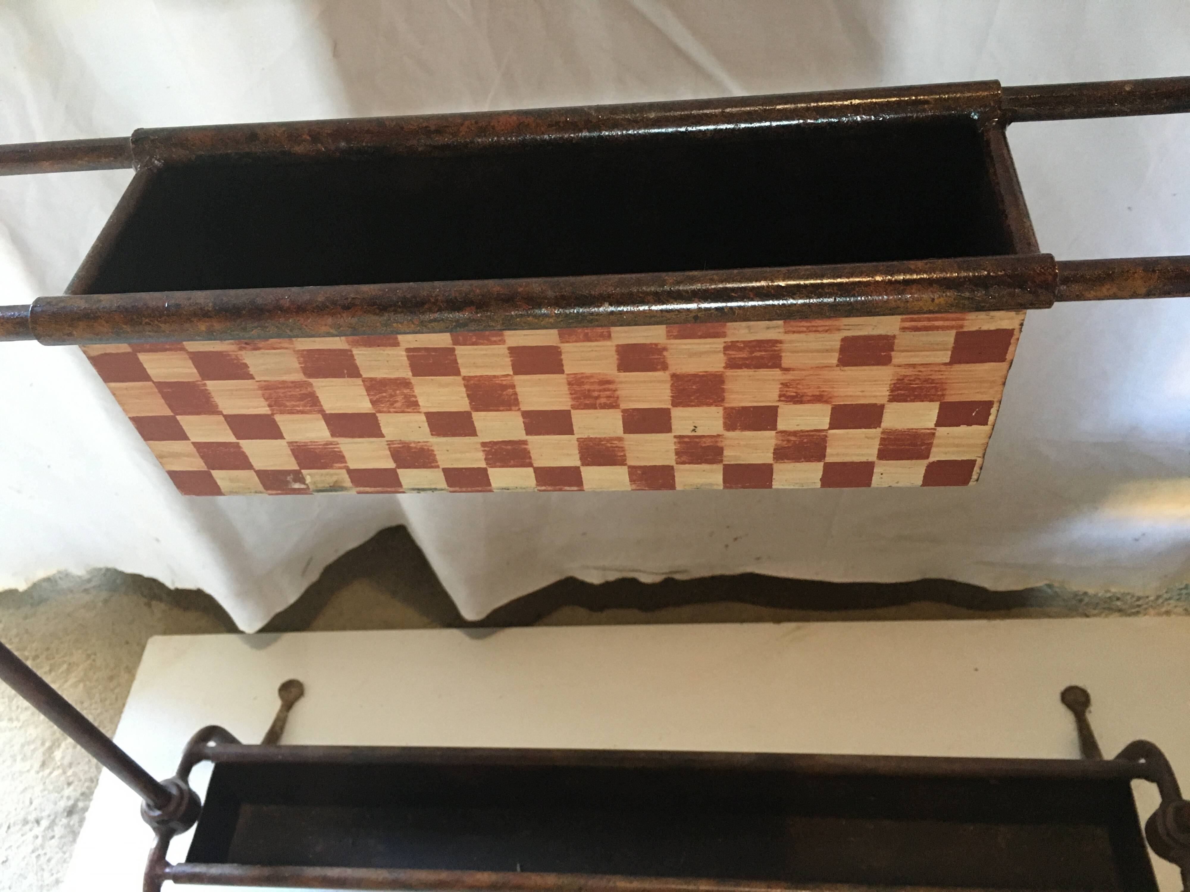 Wrought iron umbrella stand