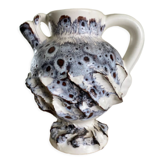 Fat lava vase Vallauris