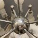 Chrome space age sputnik glass chandelier, 1970s