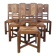 Set of 6 Art Deco oak chairs