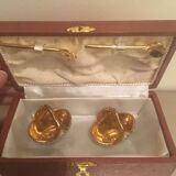 Pair of Limoges salt cellars