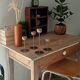 Series of Brass Tulip Candle holders 60s/70s