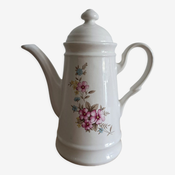 Chinese porcelain coffee or tea maker vintage floral décor