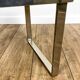 Table en verre et inox