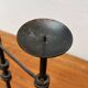 Mid-century brutalist extendable wrought iron floor chandelier, 1960s.