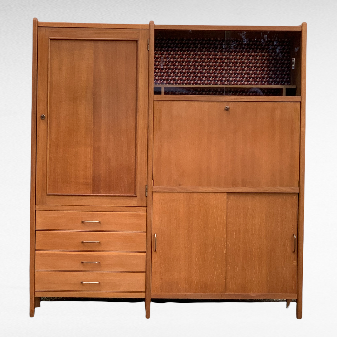 Armoire secrétaire vintage 1950