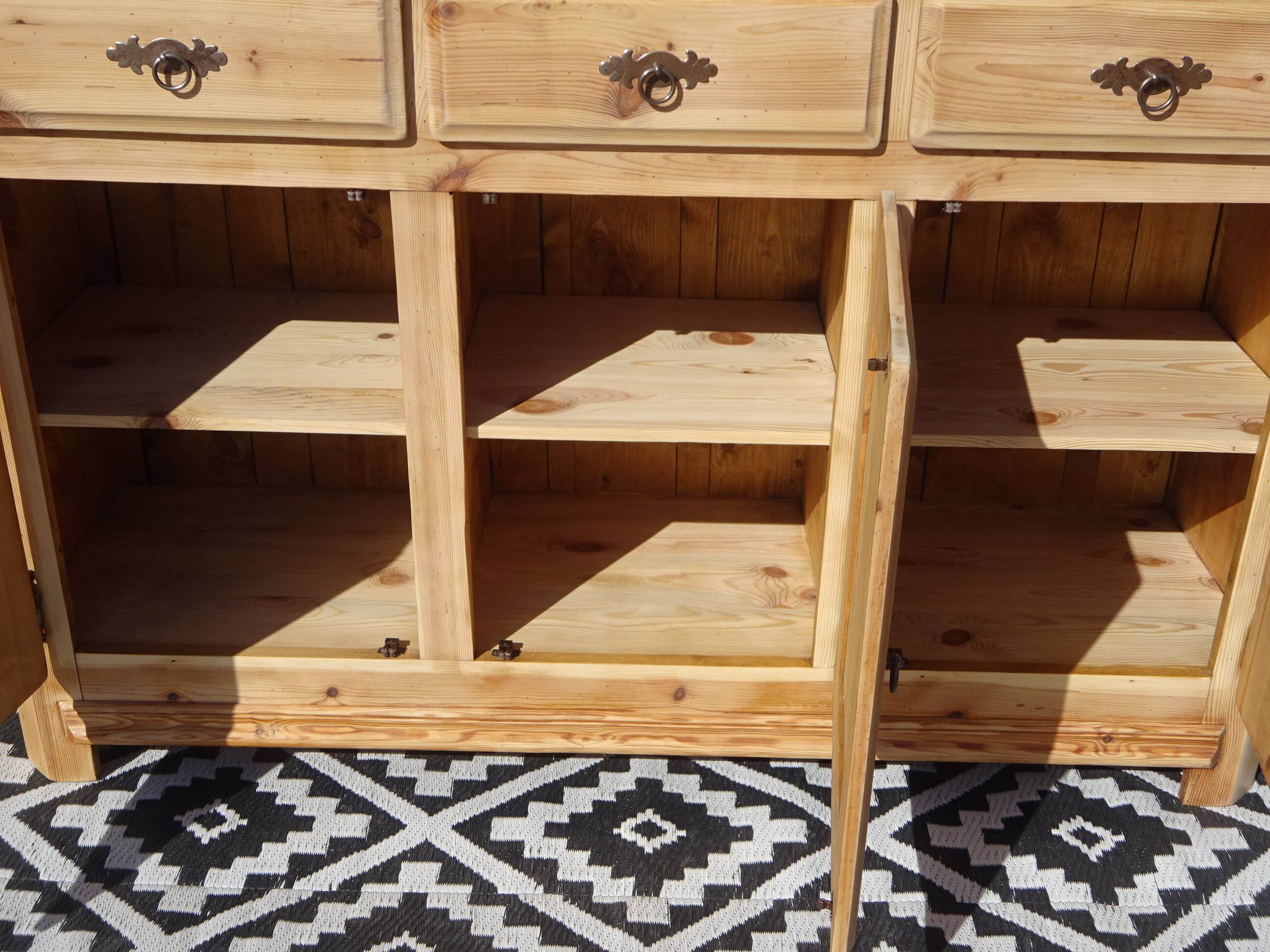 natural pine enfilade