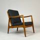 Fauteuil Ole Wanscher FD109 par France & Daverkosen vintage danois des années 60