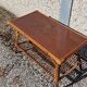 Table basse en rotin vintage