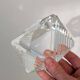 Ashtray pocket tray faceted glass Murano Midcentury style