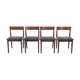 Suite de 4 chaises scandinaves en teck modèle 39