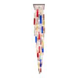 Monumental Contemporary Multicolour “Square Bark” Murano Glass Italian Casca