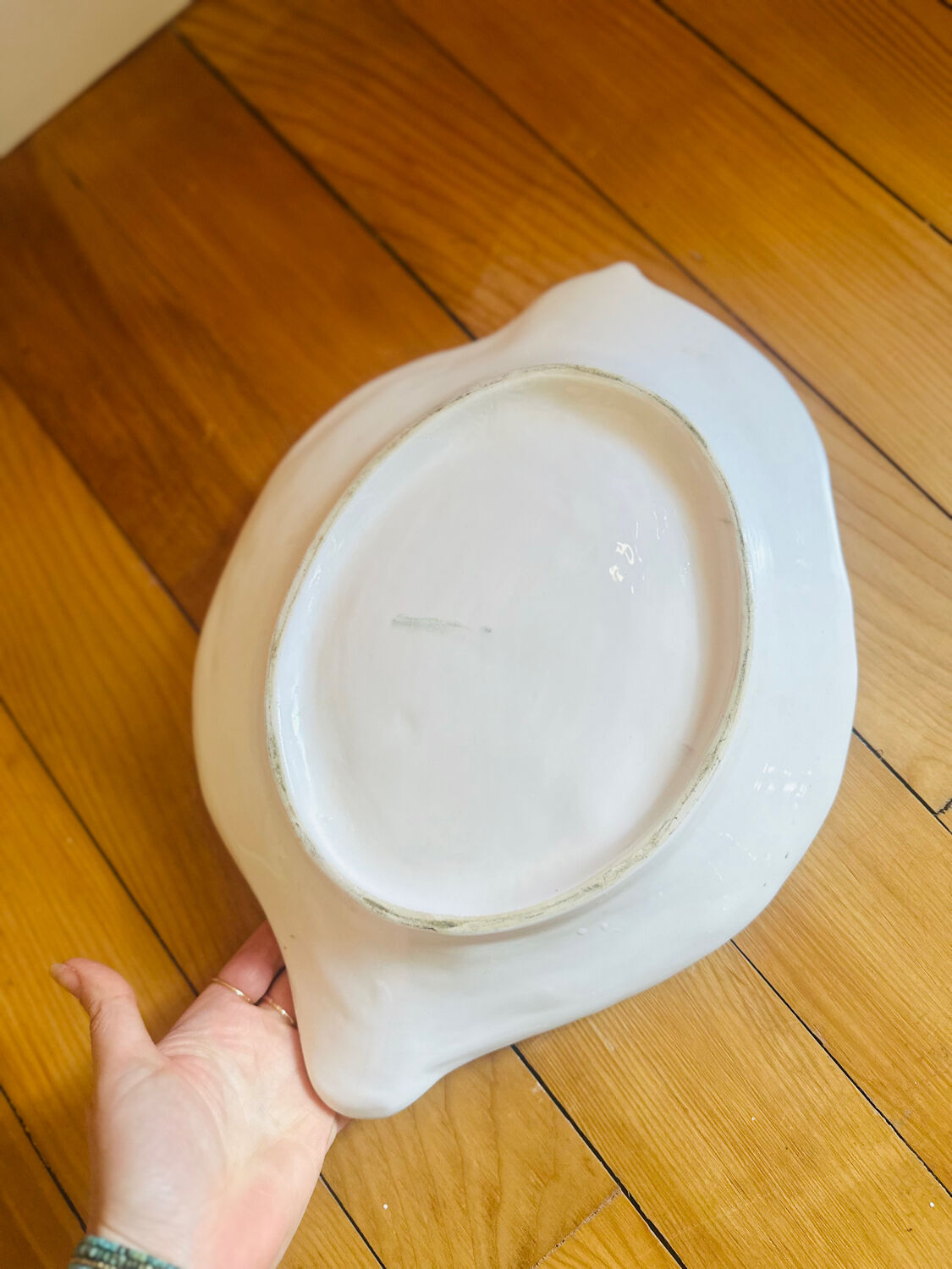 Vintage lemon slipware dish