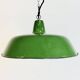 Industrial Green Enamel Factory Pendant Lamp, 1960s