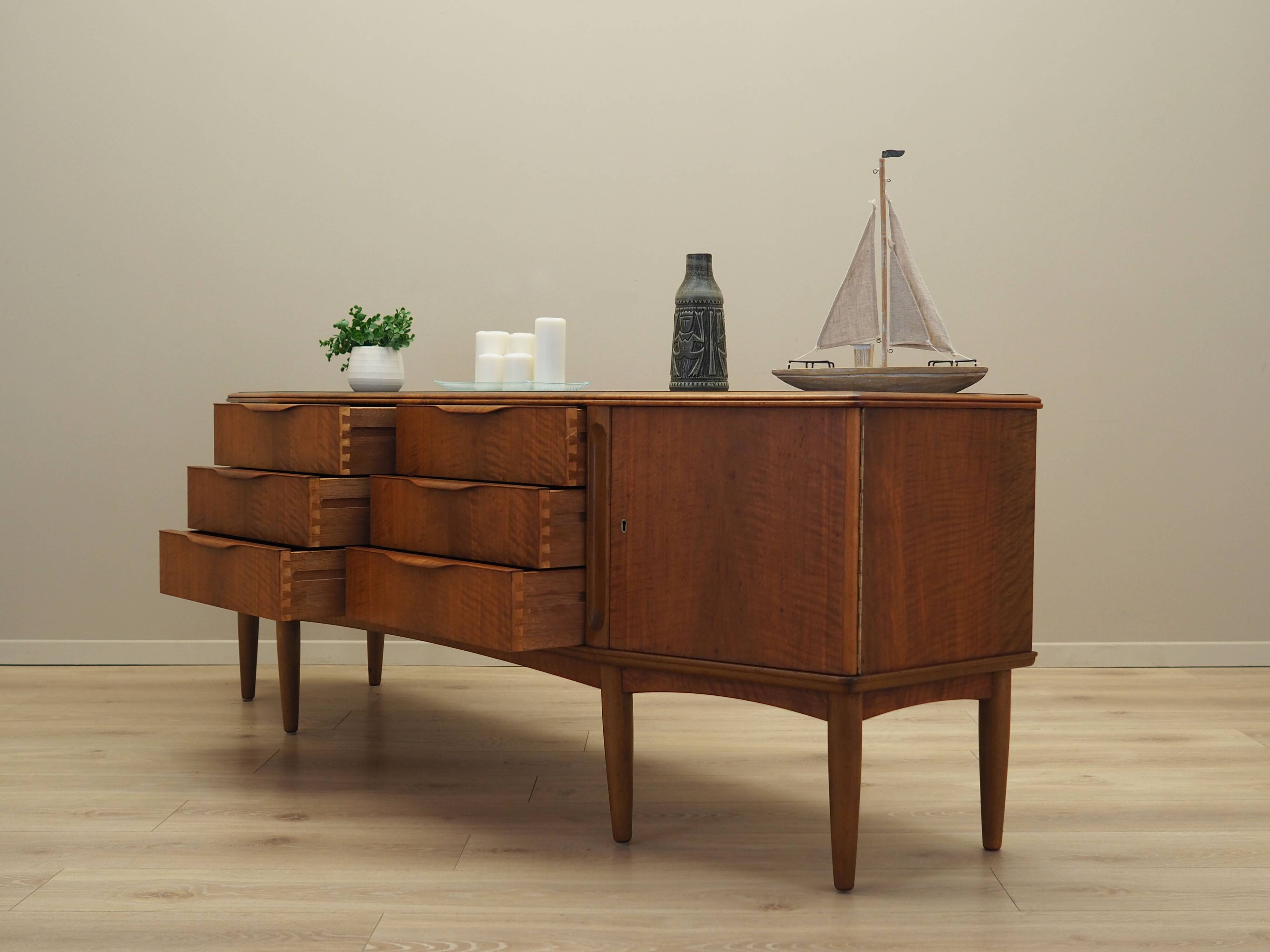 Walnut sideboard, Danish design, 1960s, production: Denmark