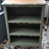 Bibus bookcase wood and khaki green