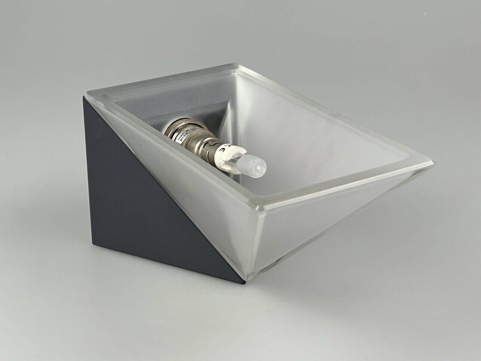 60s 70s Peill & Putzler Cube wall lamp Wall Sconce Ice Glass Space Age
