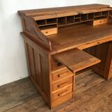 American solid solid oak cylinder desk from 1930