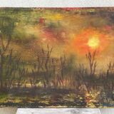 Oil on canvas / annie-claude (ferrando) - 38 x 55 cm - dec.78