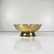 Coupe indienne en métal martelé doré EPNS