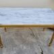 Table basse style Louis XVI en marbre et bois doré