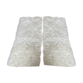 2 tapis Flokati vintage