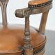 Chaise de bureau chesterfield en cuir de vache classique et intemporelle de style anglais