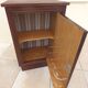 Bar furniture year 1940 inside veneered in light wood with linen canvas