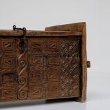 Antique Hand Carved Nuristani Storage Chest