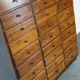 Antique apothecary furniture in oak France early twentieth century