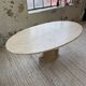Travertine dining table 1970 Italy Tobia Scarpa
