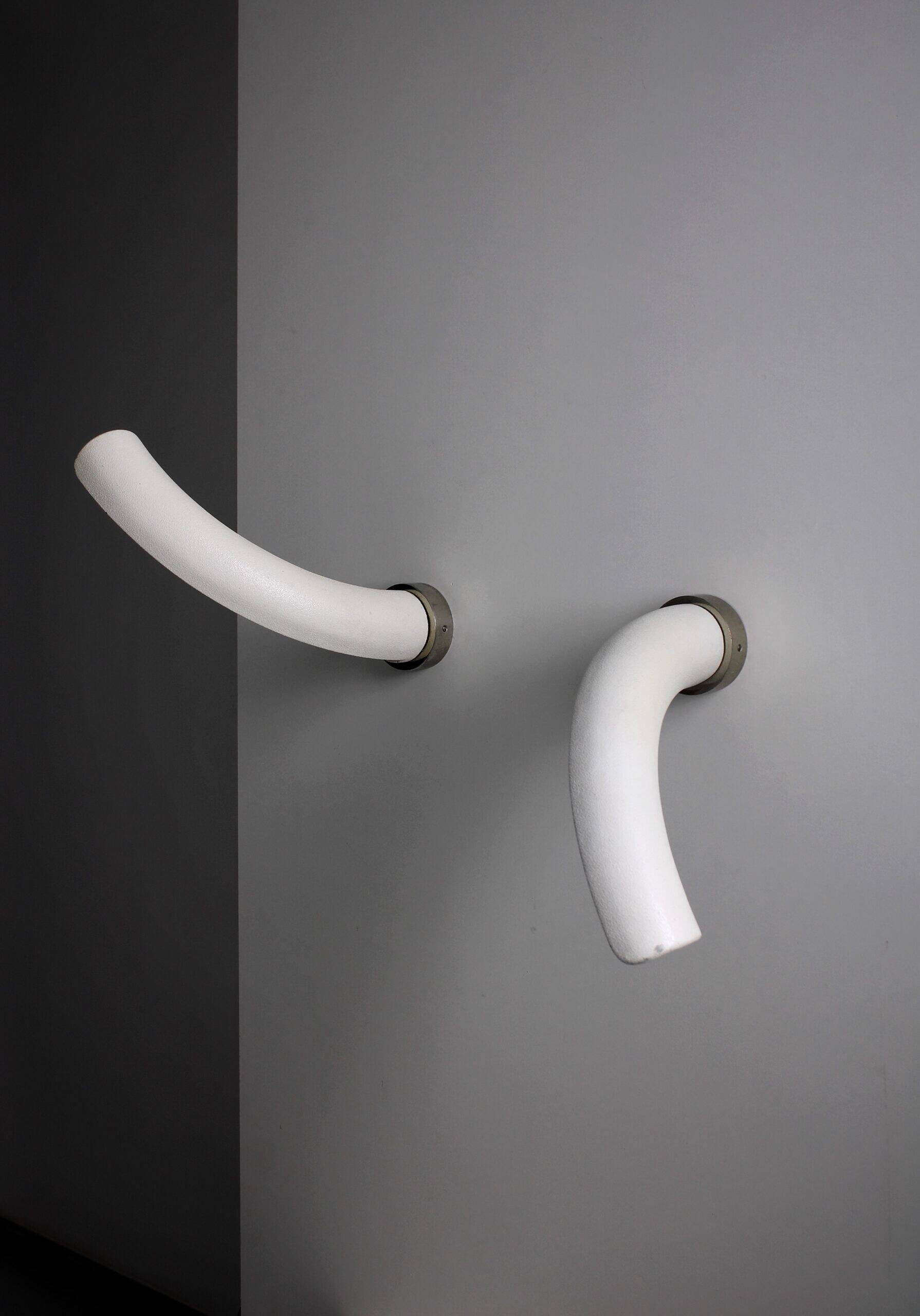 Mod. 1015 wall sconces by Pia Guidetti Crippa for Lumi, c. 1972
