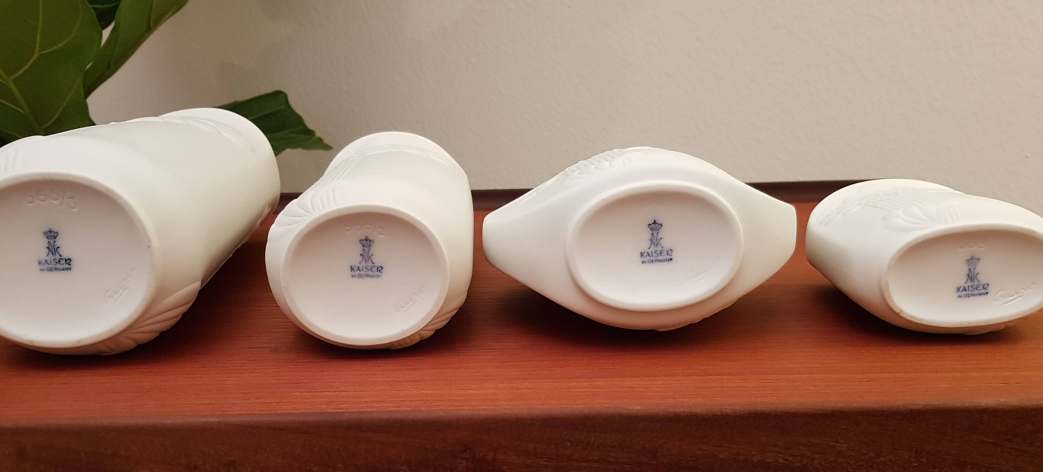 MidCentury Vases in bisquit procellain by Kayser, 1960s
