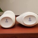 Vases Mid-Century en porcelaine bisquit par Kayser, 1960