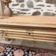 Nice vintage low wooden furniture.