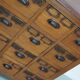 Vintage Dutch Teak Apothecary / Filing Cabinet, 1930s